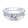 DIAMOND ENGAGEMENT RINGS - 1.75cttw Princess Cut Channel Set Diamond Engagement Ring