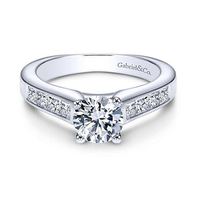 Bead Set Princess Cut Diamond Ring .30 Cttw 14K Gold 200A
