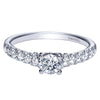 DIAMOND ENGAGEMENT RINGS - 14K 3/4cttw Pave Round Diamond Engagement Ring
