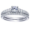 DIAMOND ENGAGEMENT RINGS - 14K 3/4cttw Pave Round Diamond Engagement Ring