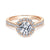Round Bead Side Diamond Ring 14K Rose Gold .44 Cttw 56A