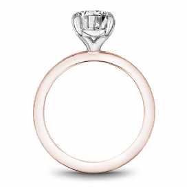DIAMOND ENGAGEMENT RINGS - 14K Rose Gold 2ct Oval Diamond Engagement Ring #904A