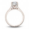 DIAMOND ENGAGEMENT RINGS - 14K Rose Gold Traditional Diamond Engagement Ring