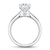 Traditional Diamond Engagement Ring 14K White Gold 865A