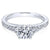 Clean Tapered Round Diamond Ring .25 Cttw 14K White Gold