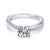 Classic Crossover Diamond Ring .18 Cttw 14K White Gold  393A