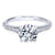 Pointed Shank Round Diamond Ring .19 Cttw 14K White Gold 369A