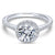 Classic Pave Halo Diamond Ring .27 Cttw 14K White Gold 462A
