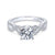 Crossover Diamond Ring .35 Cttw 14K White Gold 388A
