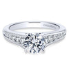 DIAMOND ENGAGEMENT RINGS - 14K White Gold 1.50cttw Graduated Channel Set Round Diamond Engagement Ring