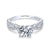 Crossover Diamond Ring .54 Cttw 14K White Gold 390A