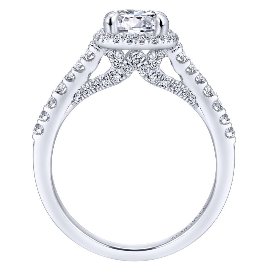Madison Diamond Engagement Ring -14K White Gold, Halo, 1.5 Carat, – Best  Brilliance