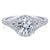 Round Split Shank Diamond Ring 14K White Gold .67Cttw 361A