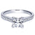 Bead Set Princess Cut Diamond Ring .30 Cttw 14K Gold  200A