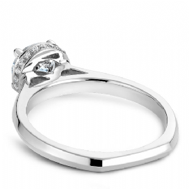 DIAMOND ENGAGEMENT RINGS - 14K White Gold .10cttw Traditional Diamond Engagement Ring