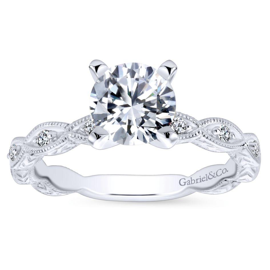 Victorian Marquise Shaped Station Diamond Ring .12 Cttw 183A