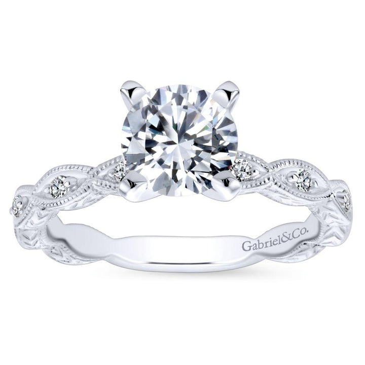 Victorian Marquise Shaped Station Diamond Ring .12 Cttw 183A