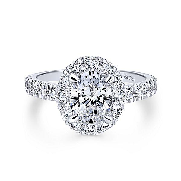 Oval Solitaire Diamond Engagement Ring | Ouros Jewels