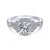 Victorian Round Halo Diamond Ring .20 Cttw 14k White Gold