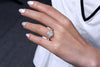DIAMOND ENGAGEMENT RINGS - 14k White Gold .20cttw Victorian Round Halo Diamond Engagement Mounting