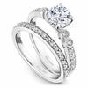 DIAMOND ENGAGEMENT RINGS - 14K White Gold .23cttw Diamond Engagement Ring