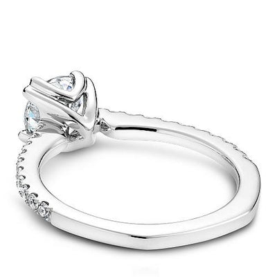 DIAMOND ENGAGEMENT RINGS - 14K White Gold .25cttw Diamond Engagement Ring #819A