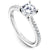 Traditional Pave Diamond Engagement Ring 14K White Gold 821A
