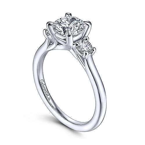 Gabriel & Co. Wide Band Diamond Engagement Ring Semi-Mounting in 14K Y –  Mountz Jewelers
