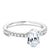 Traditional Pave Diamond Engagement Ring 14k White Gold 845A