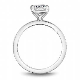 DIAMOND ENGAGEMENT RINGS - 14K White Gold 2ct Emerald Cut Diamond Engagement Ring #906A