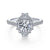 Art Deco Geometrical Diamond Ring 14k White Gold .67 Cttw 587A