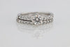 DIAMOND ENGAGEMENT RINGS - 14K White Gold .88cttw With .58ct G/I1 Center Diamond Engagement Ring With .39cttw Diamond Wedding Band