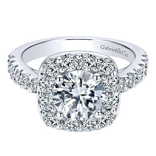 7/8 Ct. Tw. Princess-Cut Diamond Engagement Ring with Channel-Set Band | 14K White Gold | Size 8 | Signature Collection