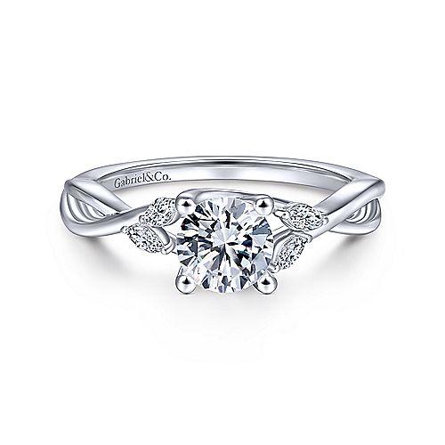 Thin + Simple Solitaire Engagement Ring With Crisscut® Cushion Cut Dia -  GOODSTONE