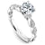 Pear Shaped Station Diamond Engagement Ring 839A