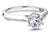 Polished Traditional Engagement Ring14K White Gold 846A