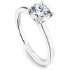 DIAMOND ENGAGEMENT RINGS - 14K White Gold Solitaire Round Diamond Engagement Ring #896A