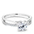 Split Shank Pave Diamond Engagement Ring 14K White Gold 814A