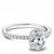 Traditional Oval Diamond Halo Engagement Ring 14K White Gold 816A