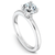 Traditional Diamond Engagement Ring 14K White Gold 853A