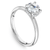Traditional Diamond Engagement Ring 14K White Gold 851A
