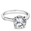 DIAMOND ENGAGEMENT RINGS - 14K White Gold Traditional Diamond Engagement Ring