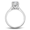 DIAMOND ENGAGEMENT RINGS - 14K White Gold Traditional Diamond Engagement Ring