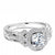Vintage Round Diamond Halo Engagement Ring 826A