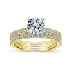 DIAMOND ENGAGEMENT RINGS - 14K Yellow Gold 1.40cttw Pave Diamond Engagement Ring