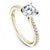 Traditional Pave Diamond Engagement Ring 14K Yellow Gol