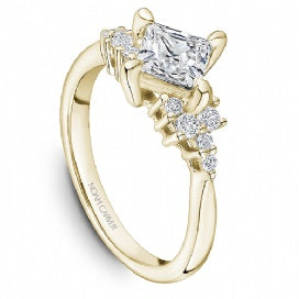 DIAMOND ENGAGEMENT RINGS - 14K Yellow Gold .26cttw Polished Traditional Engagement Ring #873A