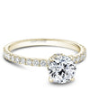 DIAMOND ENGAGEMENT RINGS - 14K Yellow Gold .45cttw Pave Diamond Engagement Ring