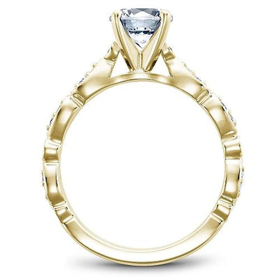 Pear Shaped Station Diamond Ring .14 Cttw 14K Yellow Gold 835A