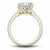 DIAMOND ENGAGEMENT RINGS - 14K Yellow Gold Polished Emerald Cut Diamond Engagement Ring